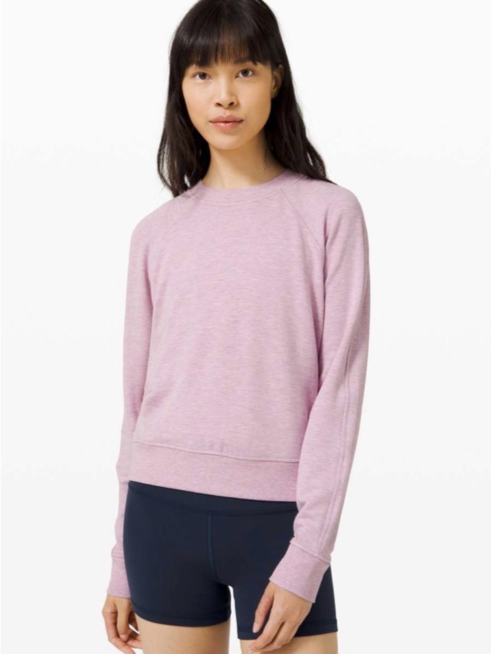 Lululemon Warm Down Crew
Heathered Pink Taupe Size 8